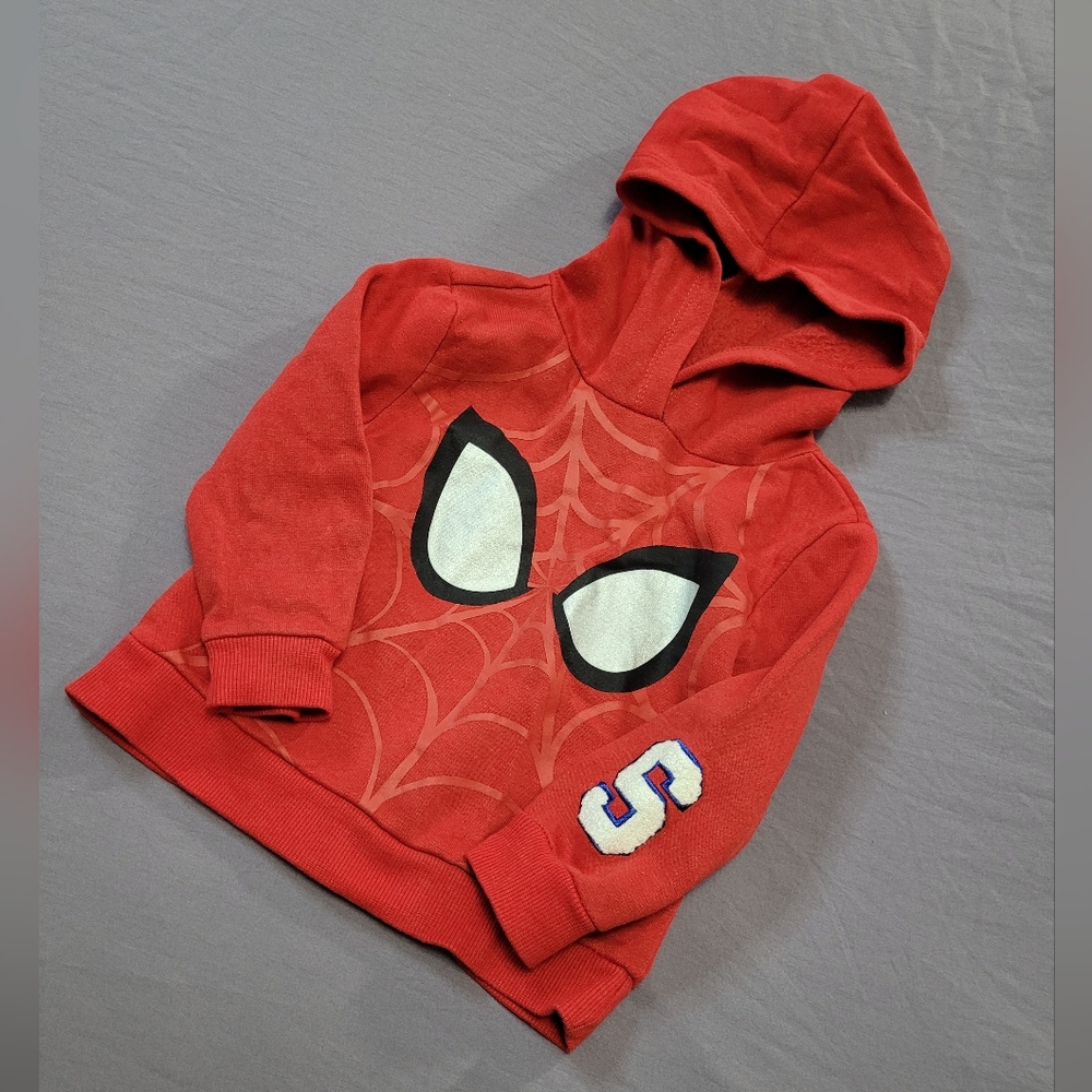 ✨️3/$25✨️ Bright Red Spiderman Toddler Hoodie 2T